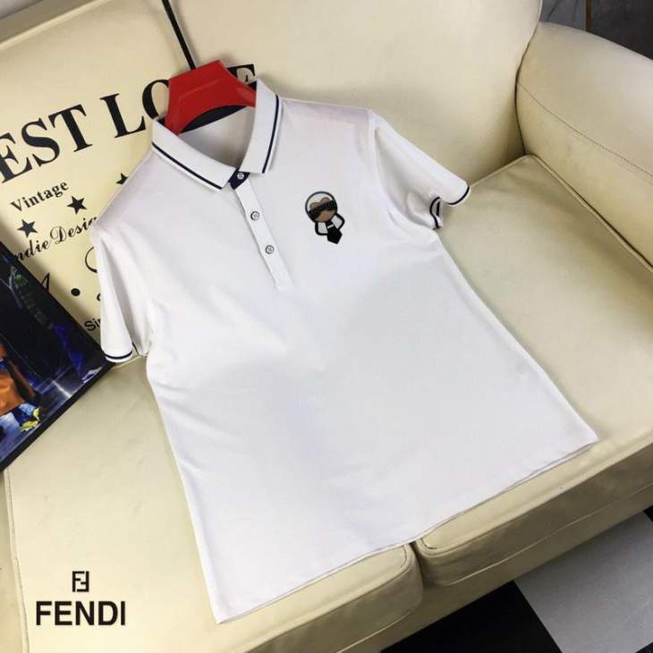 Picture of Fendi Polo Shirts Short _SKUFendiM-3XL25tr18228138